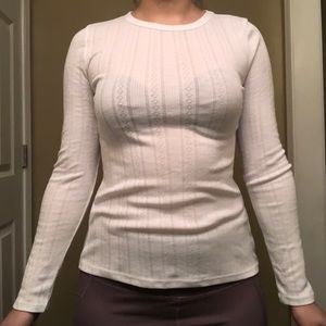 Cute white long sleeve tee